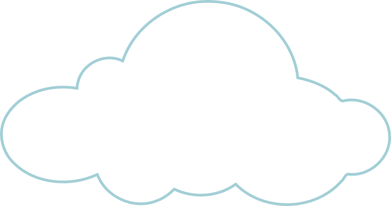 Cloud white weather vector graphic clipart