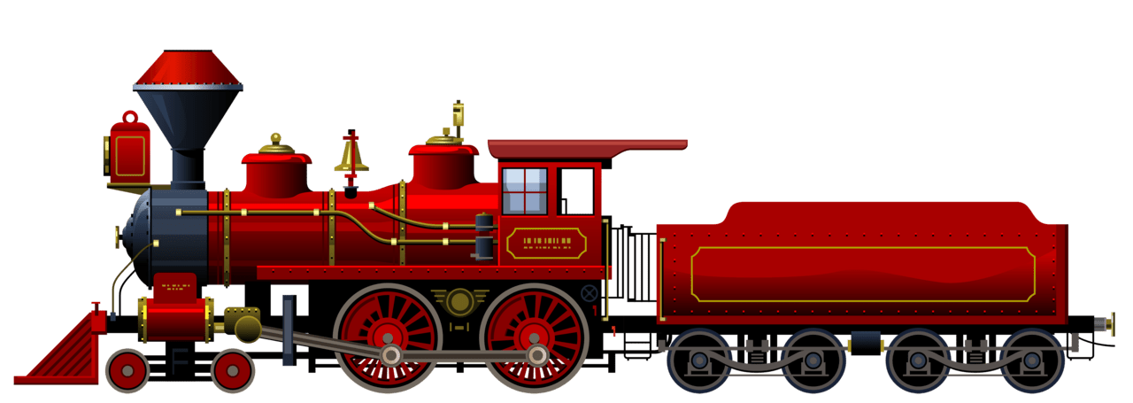 Train red lo otive clipart best transparent