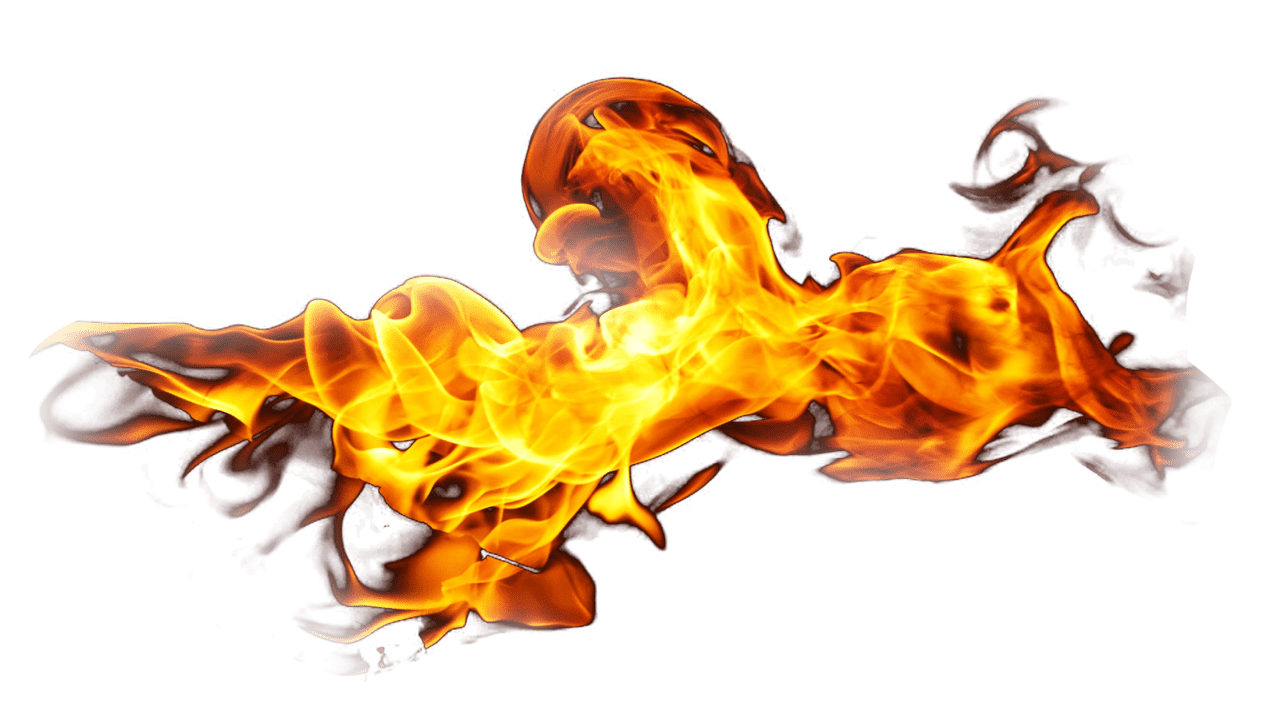 Flame flaming fire burning clipart vector