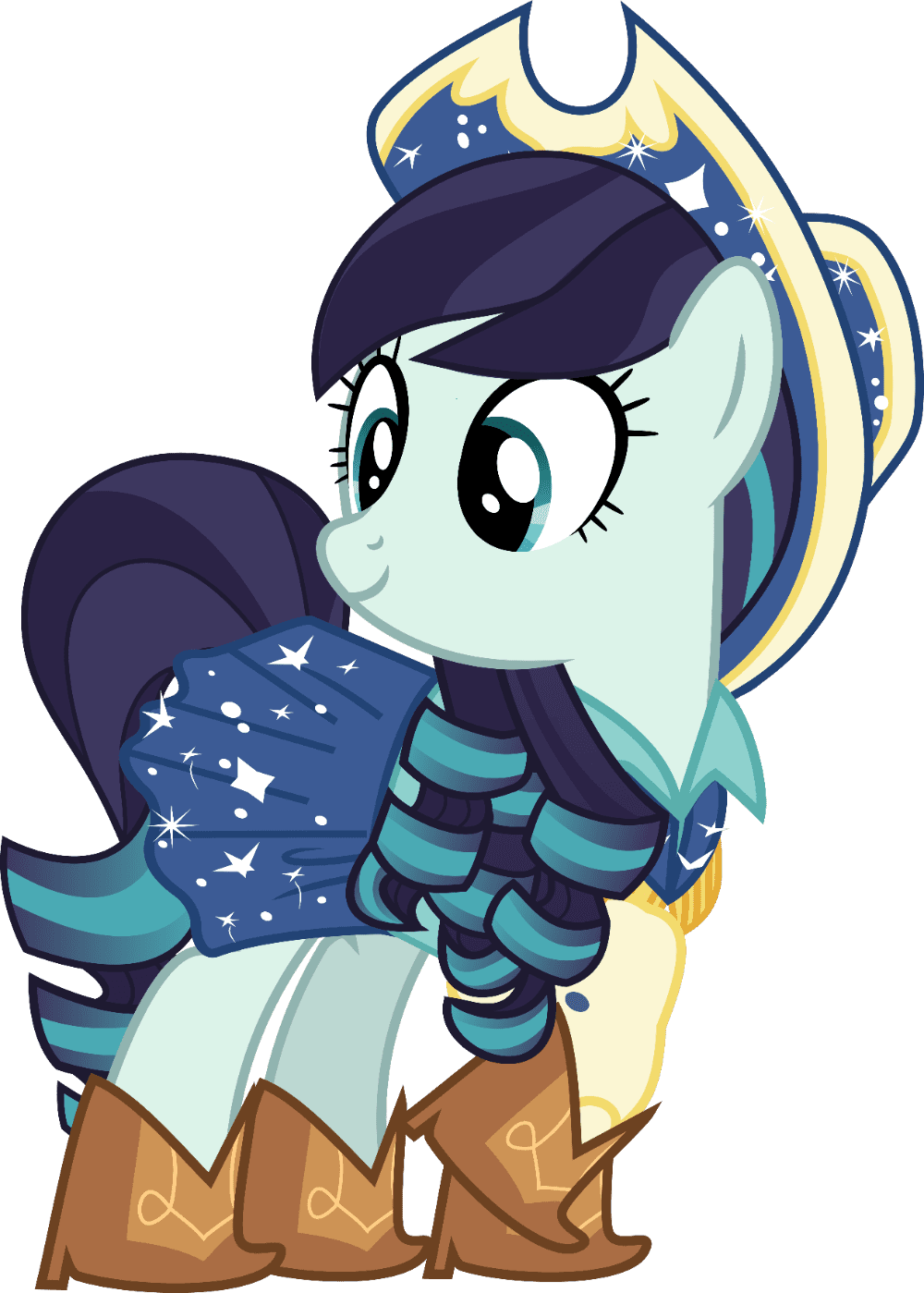 Safe artist jhayarr coloratura earth pony absurd resolution boots clothes cowboy hat female mare raised hoof rara shoes simple background skirt solo derpibooru clipart