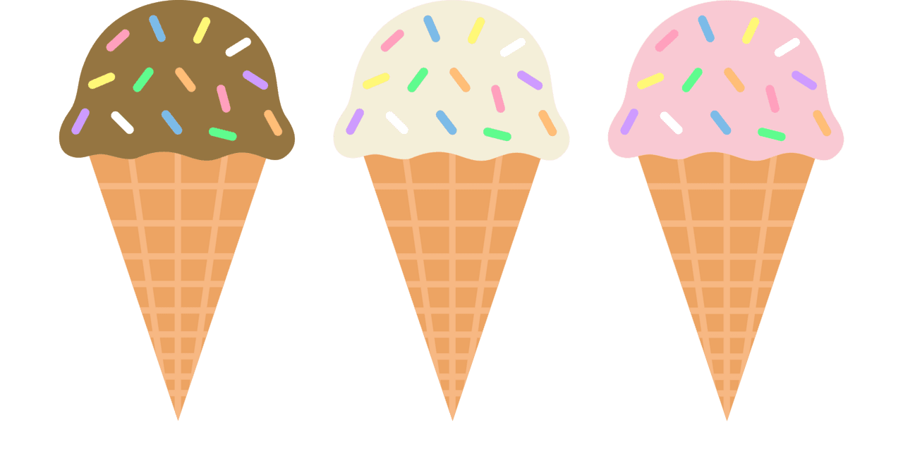 Sprinkled ice cream cones in clipart panda images