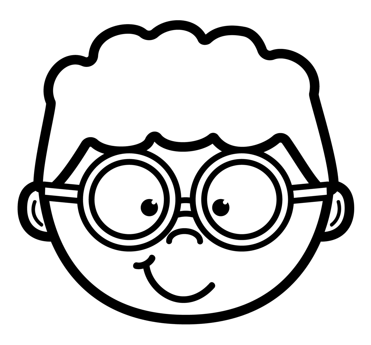 Glasses pin page clipart free 3