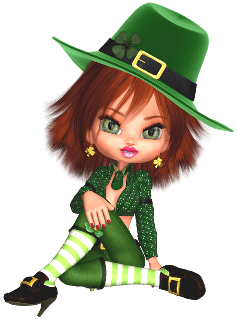 Leprechaun st patrick page clipart photo