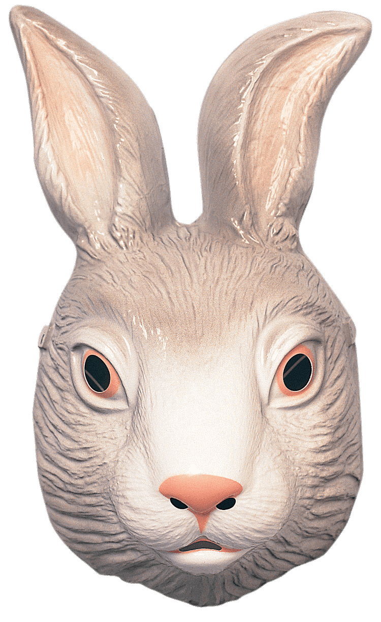 Rabbit mask stic clipart vector