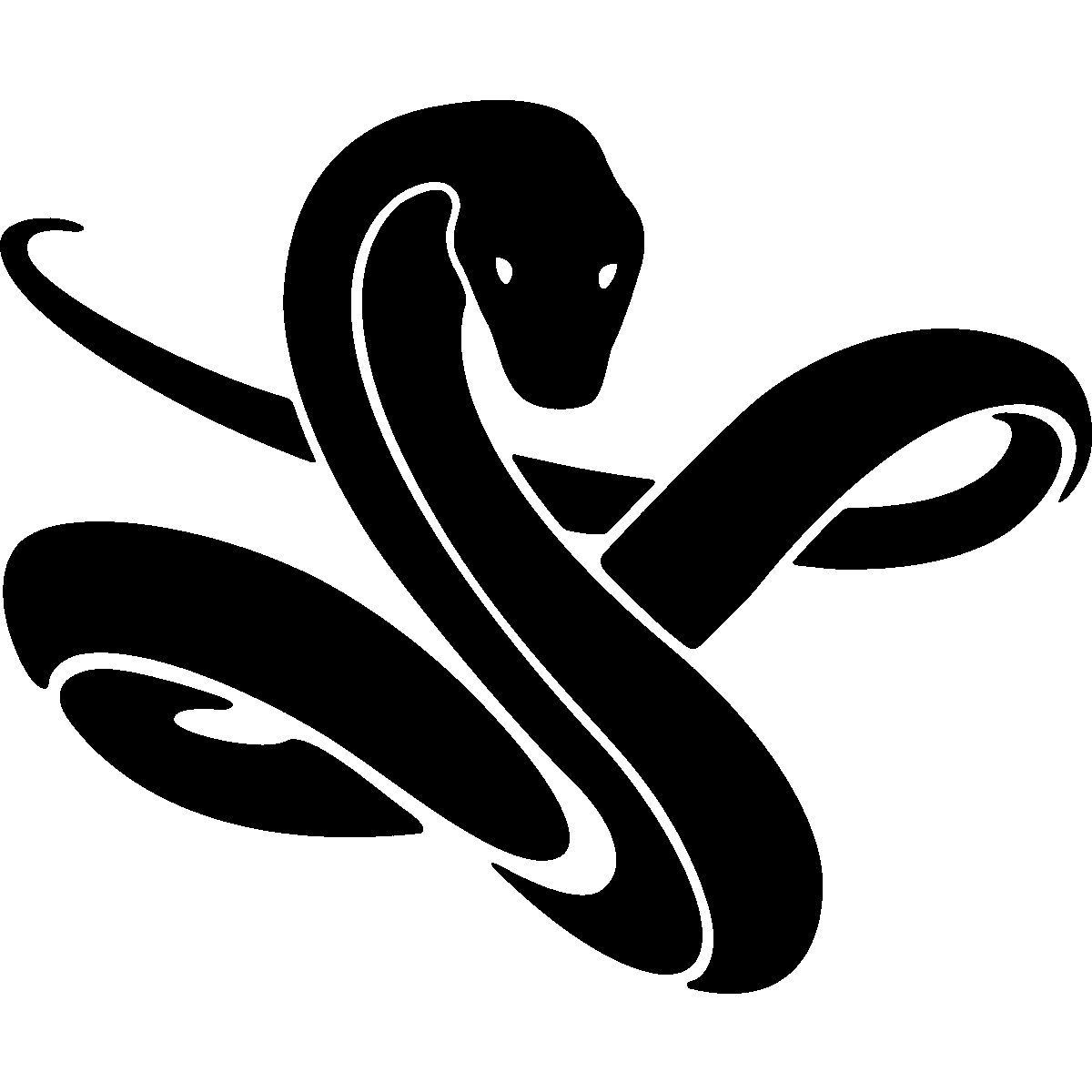 Snake pin page clipart logo