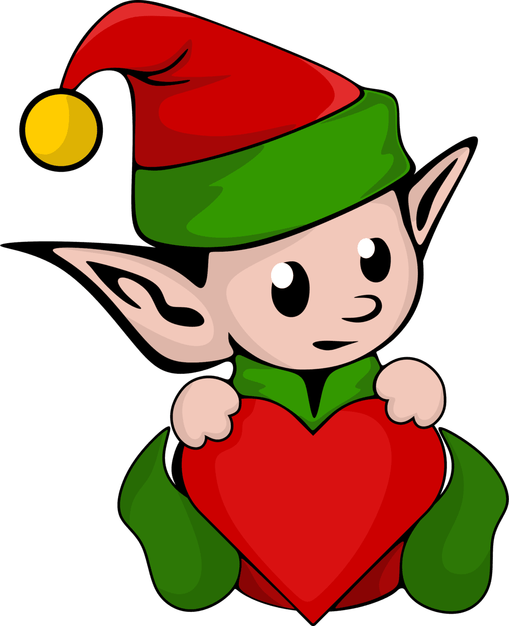 Elf pin page clipart image