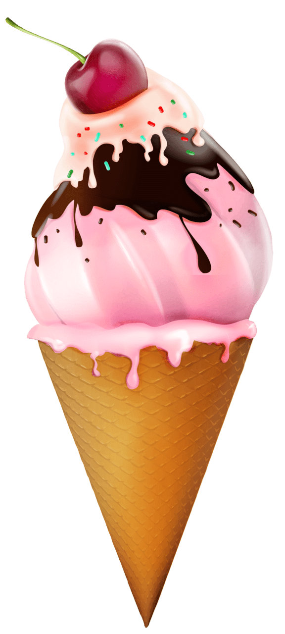 Strawberry sorvetes ice cream images clipart cartoon