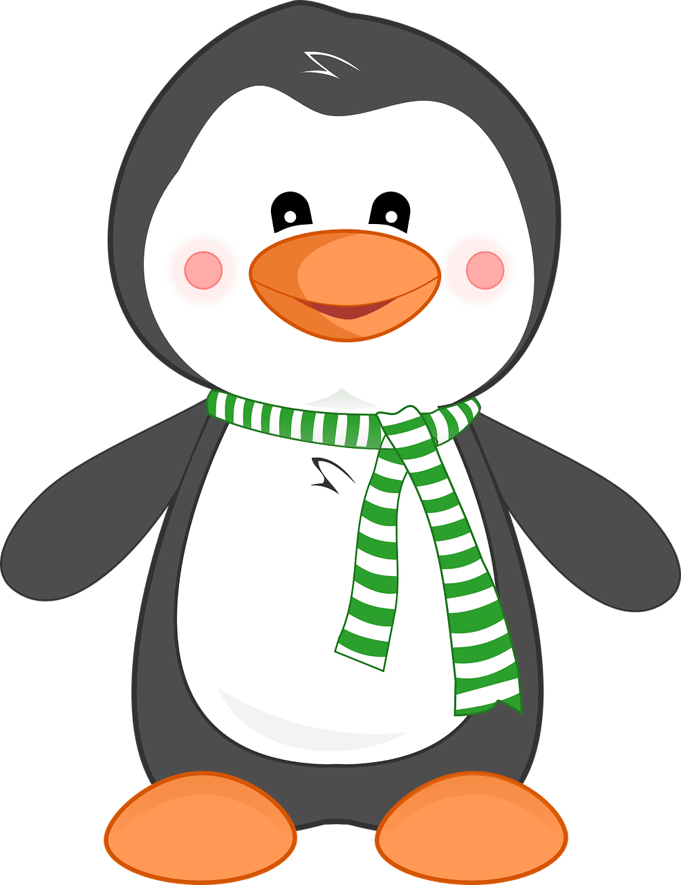 Penguin animal cute vector graphic clipart