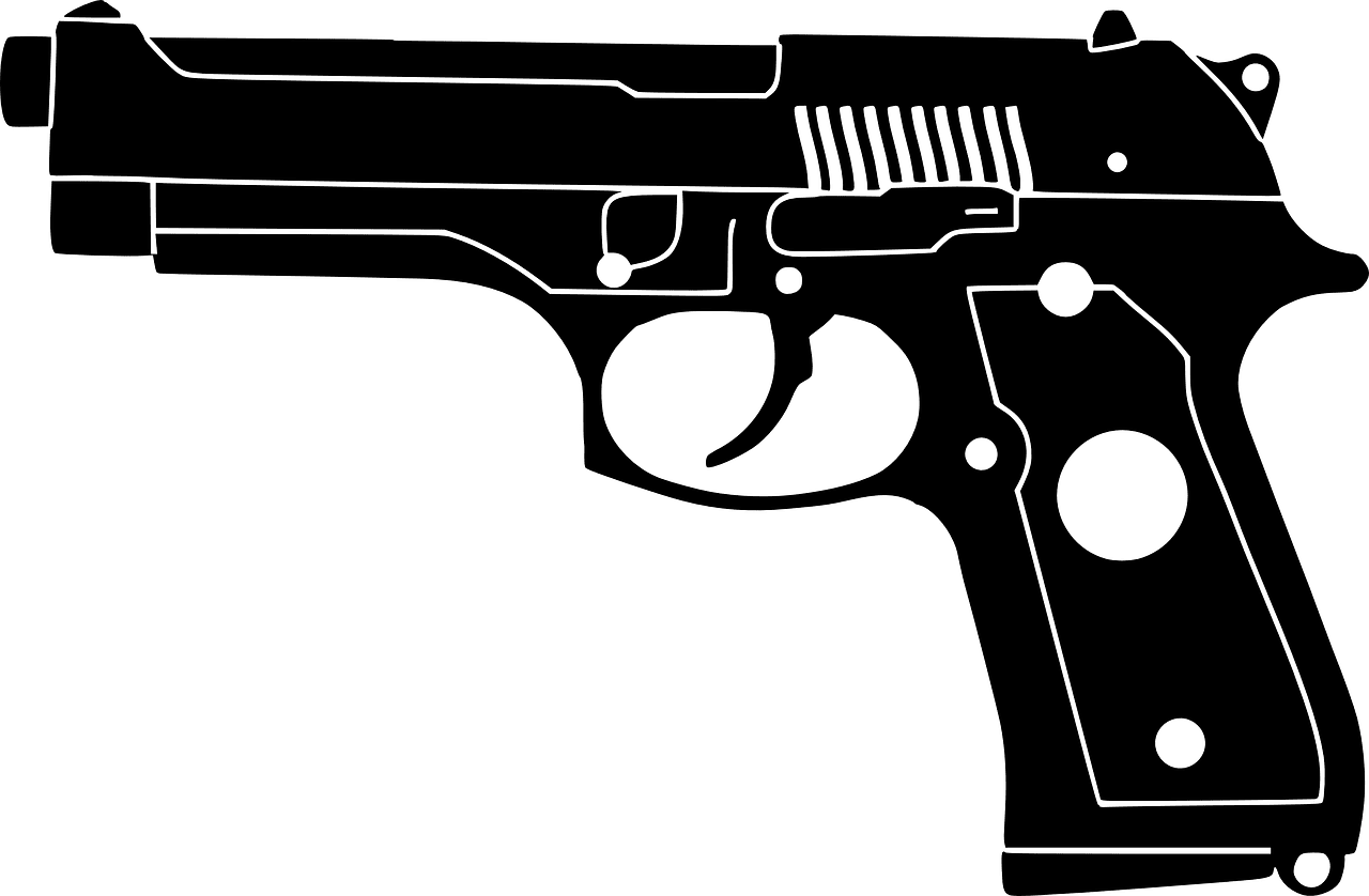 Pistol gun image clipart