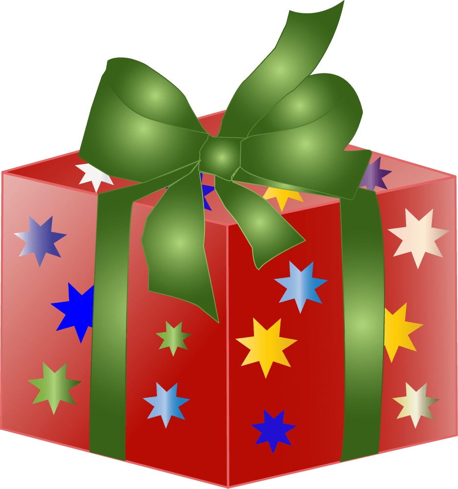 Gift vector christmas tree pack present clipart