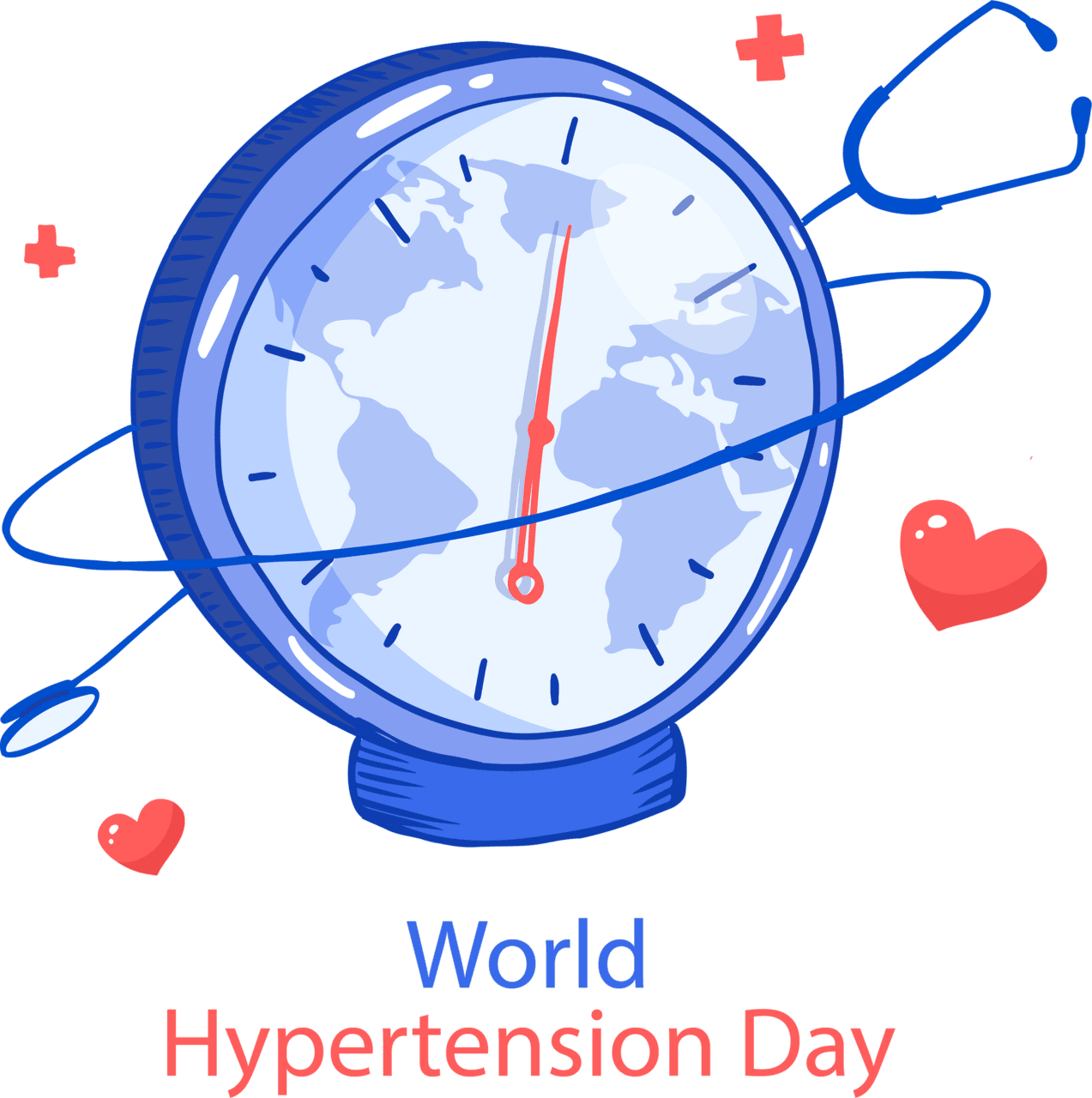 Stethoscope world heart day clipart clip art