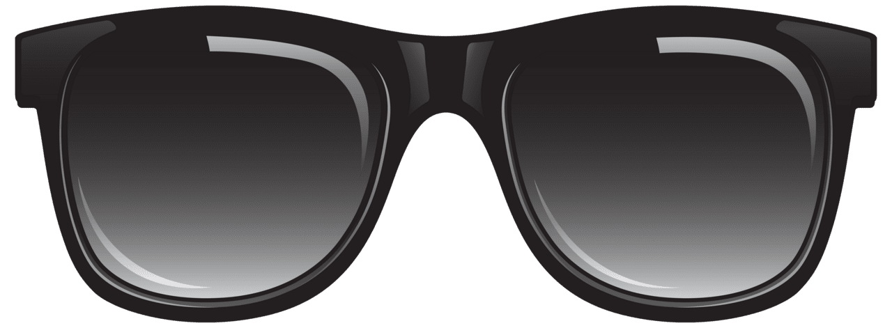 Black sun glasses clipart image