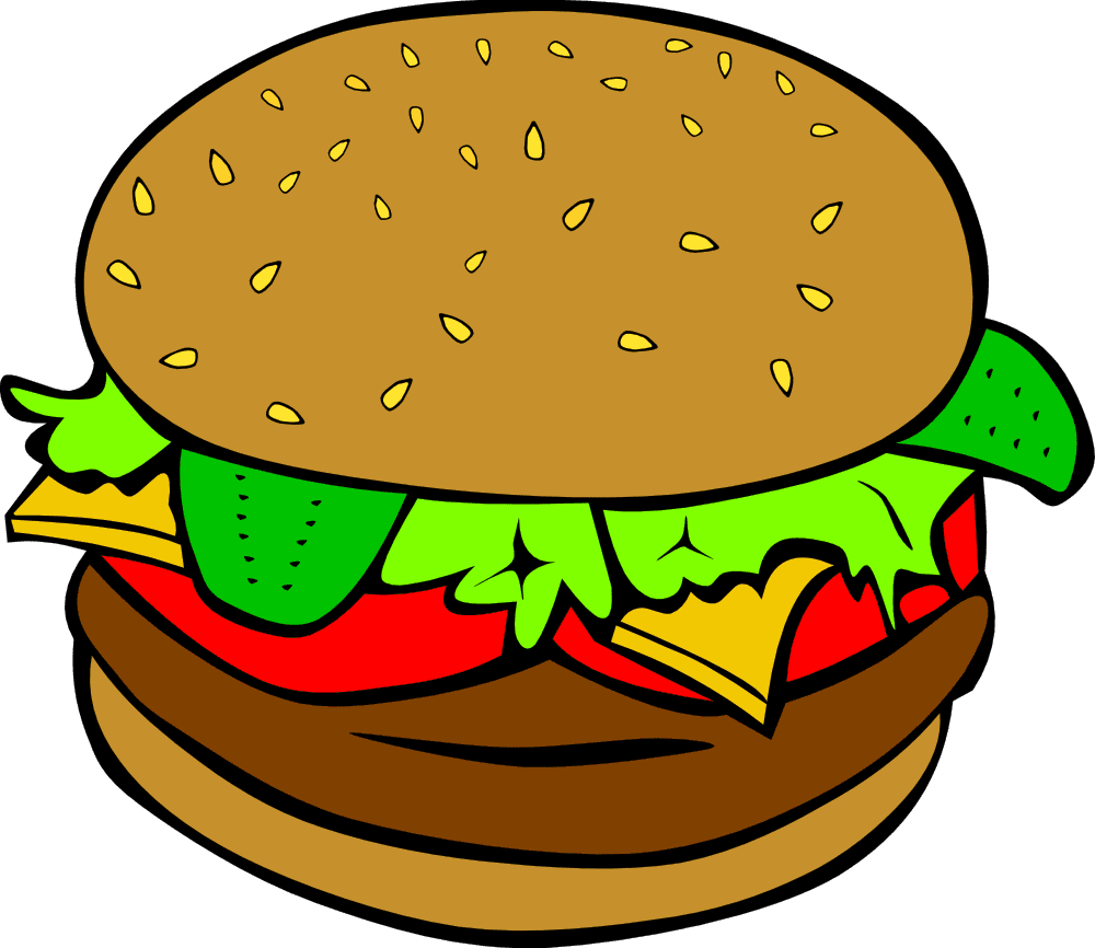 Labels clipart fast food lunch dinner hamburger buffalo turkey burgers picture