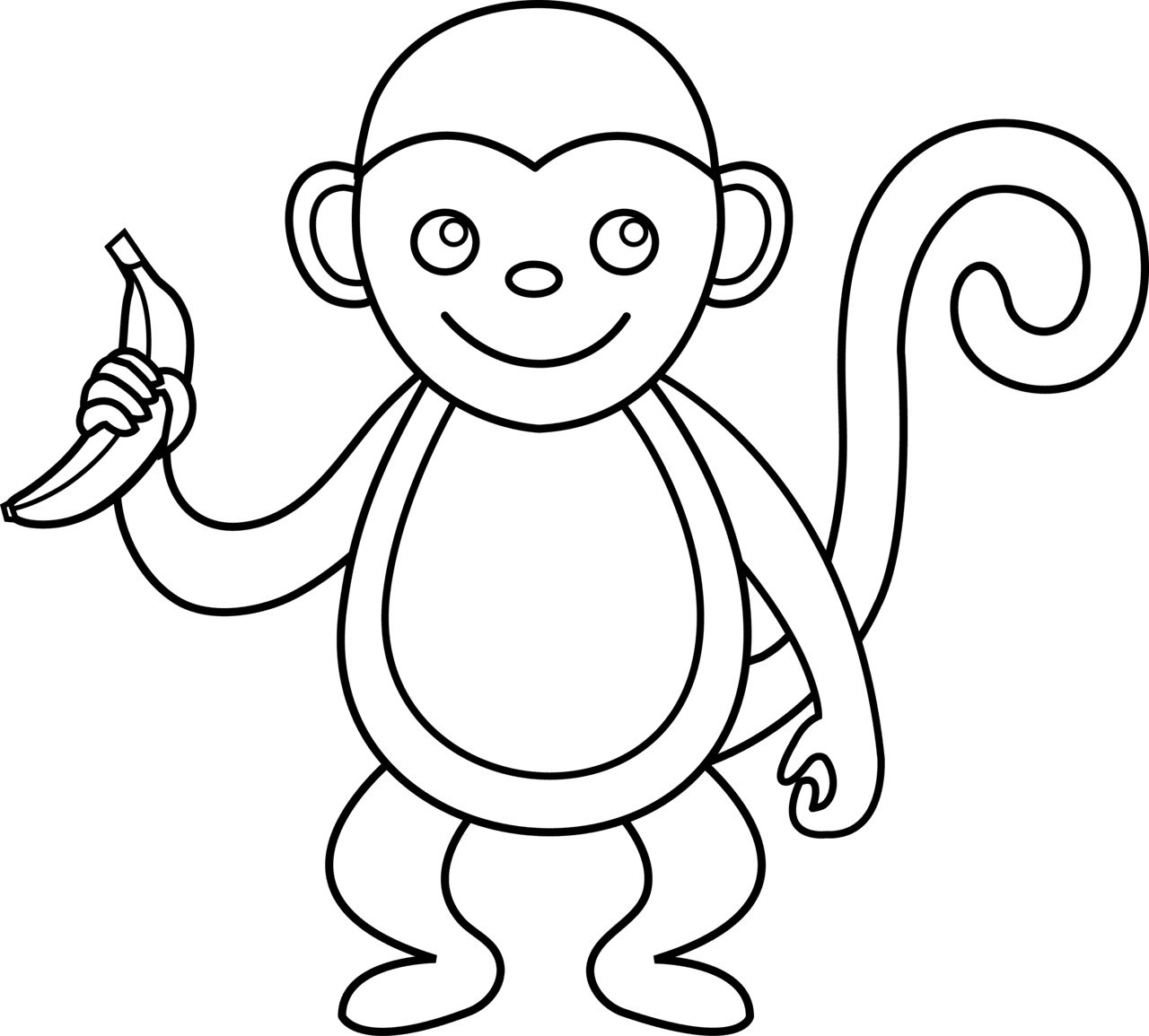 Monkey pin page clipart background 2