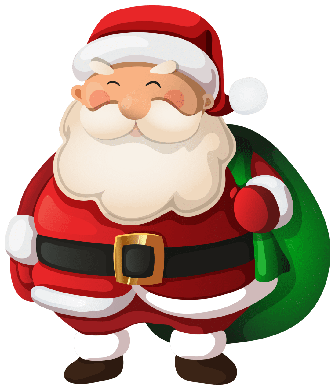 Holiday santa claus clipart image