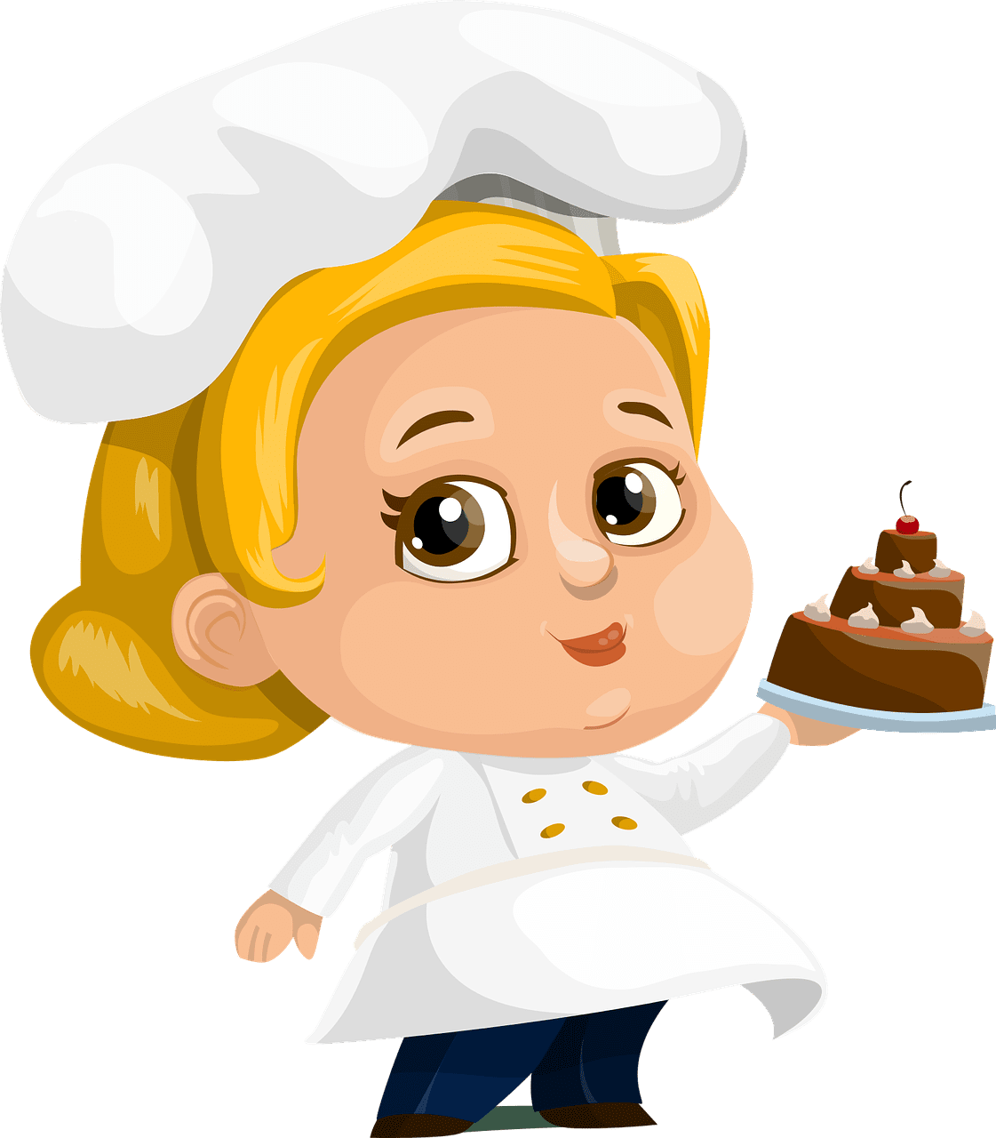 Cooking order cakes line clipart photo