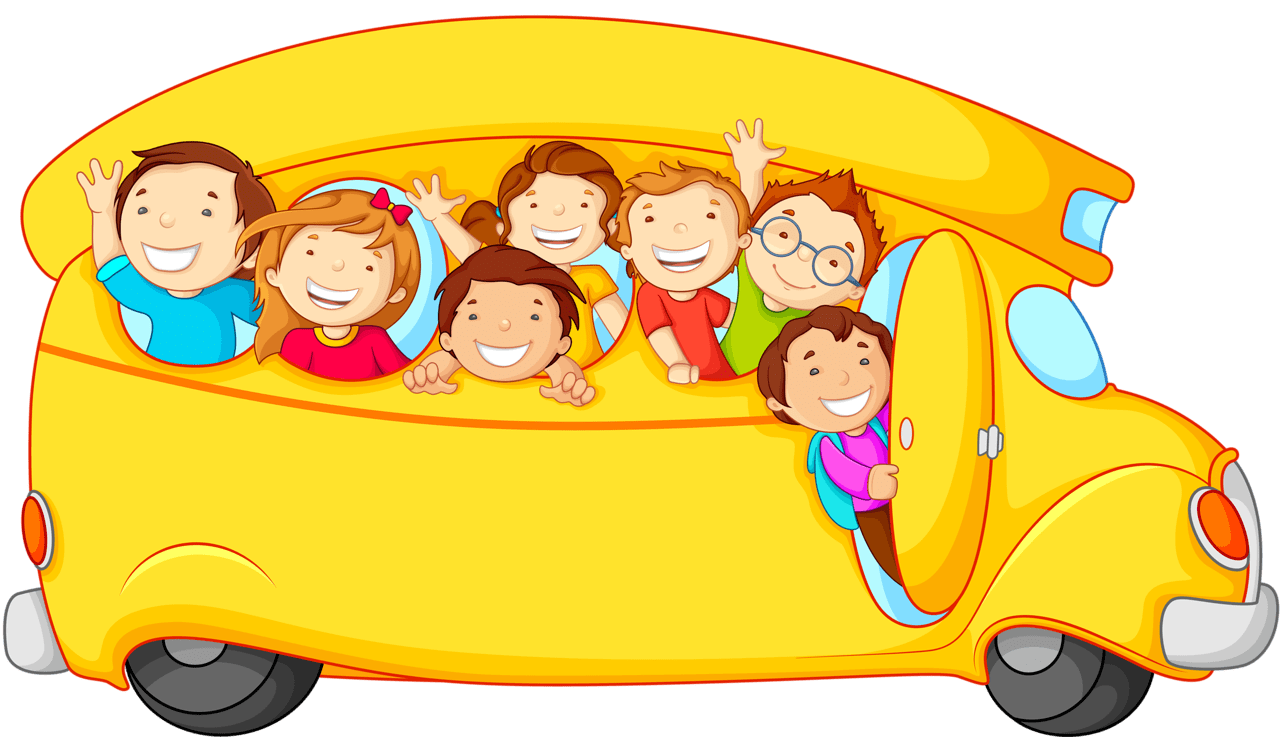 School bus kids songs nursery rhymes childrens clipart vector