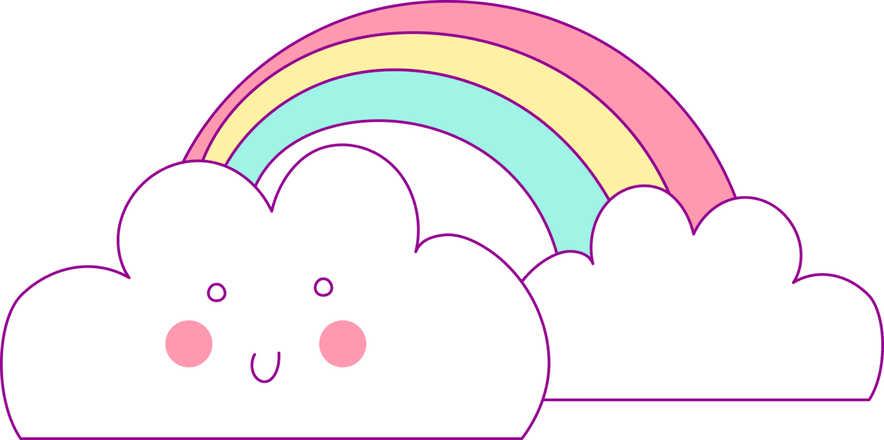 Hand drawn unicorn clipart logo