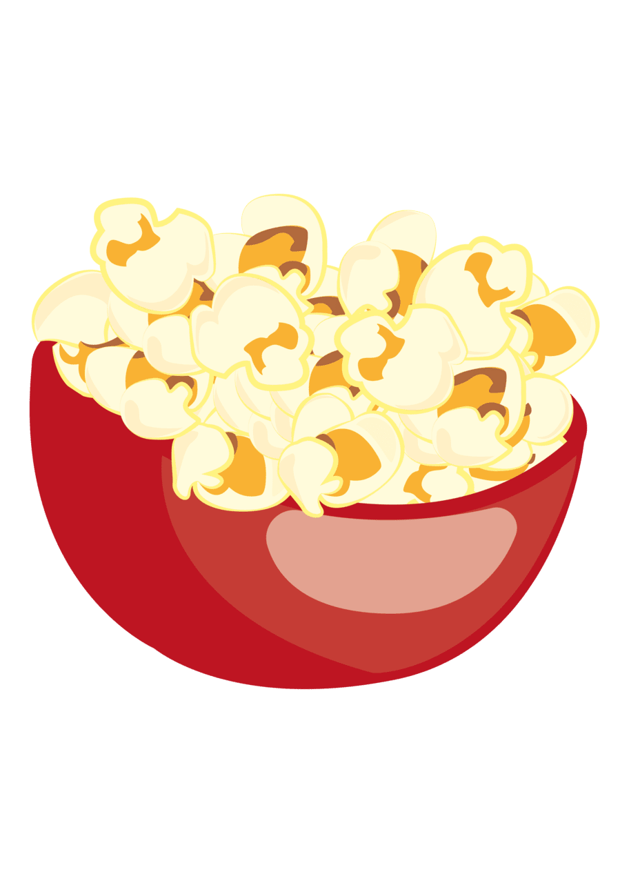 Popcorn clipart vector