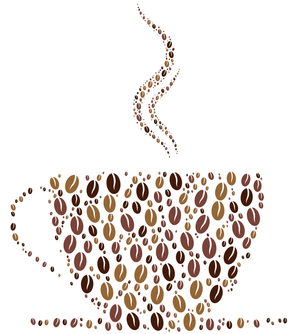 Deco coffee cup vector clipart