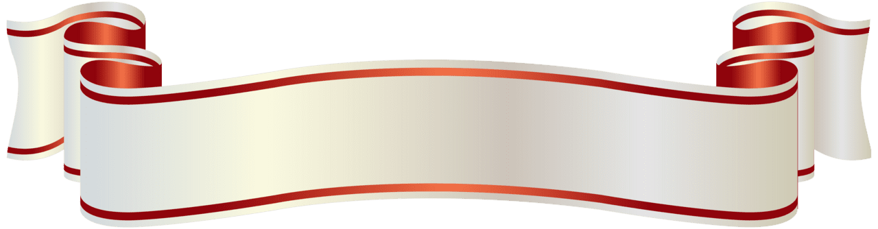 White and red banner clipart picture