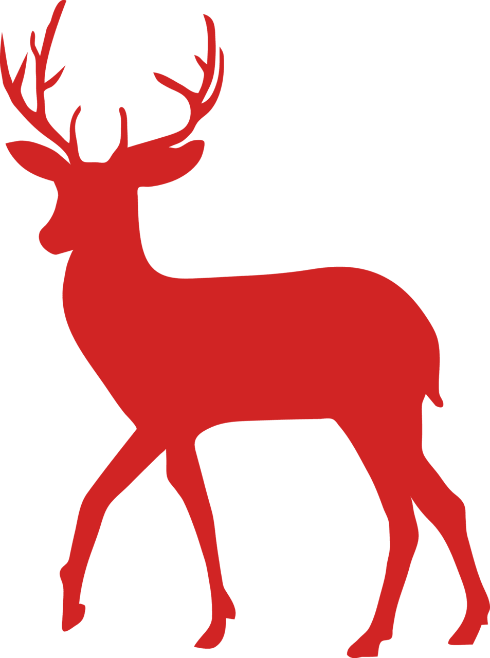 Deer page clipart background