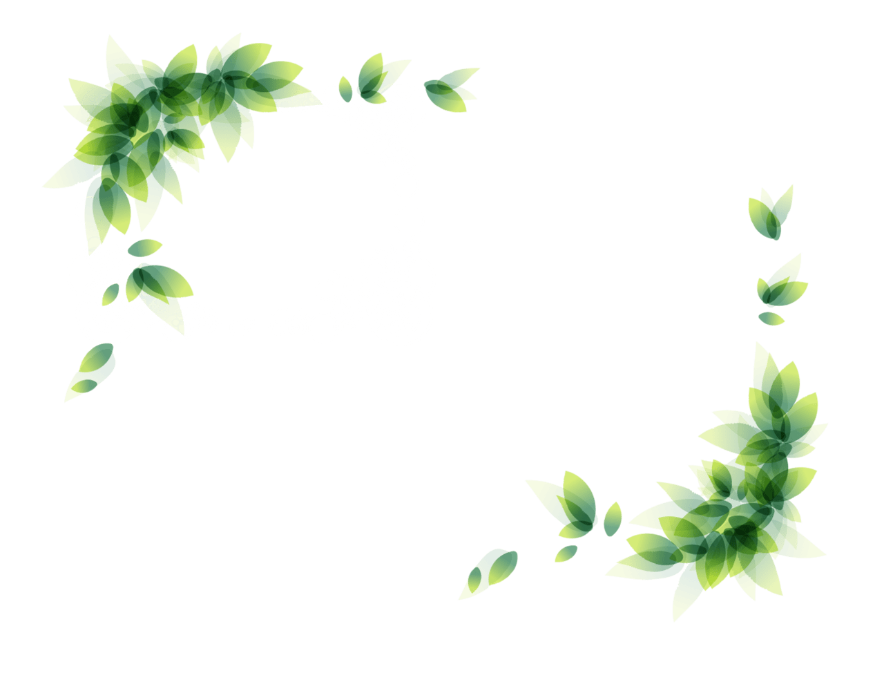 Floral border design clipart image