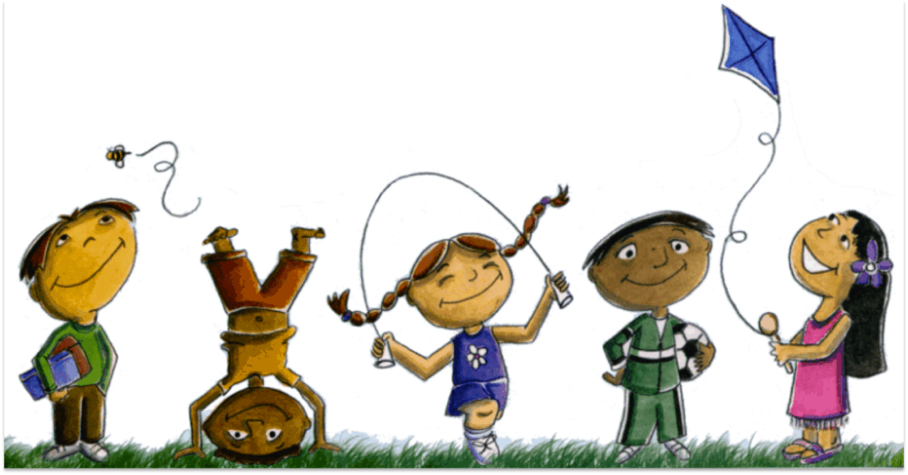 Children playing clipart pictures