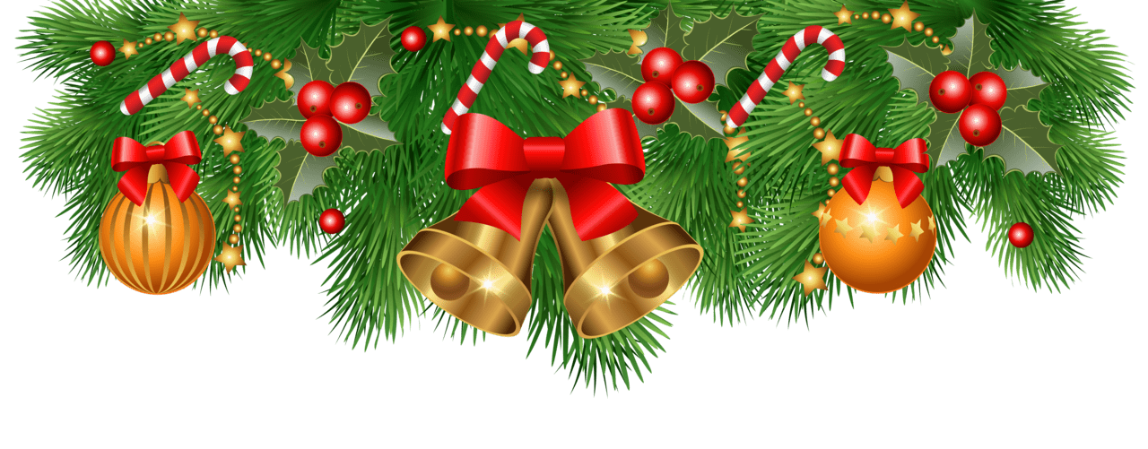 Christmas border decoration clipart image