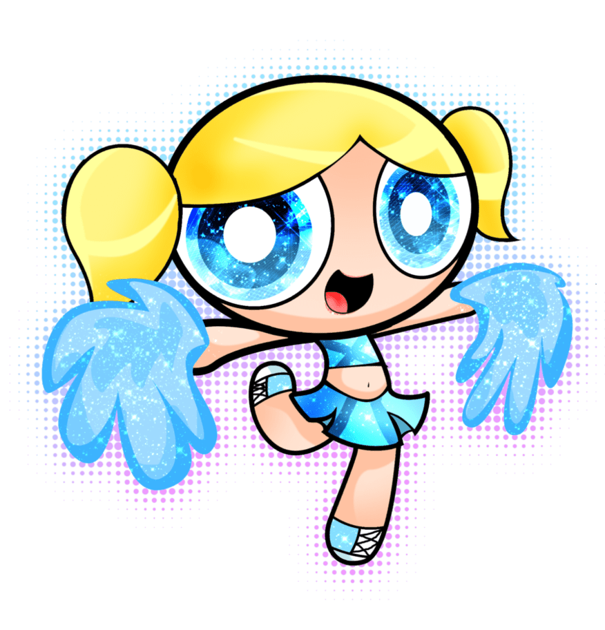 Cheerleader pin page clipart vector 3