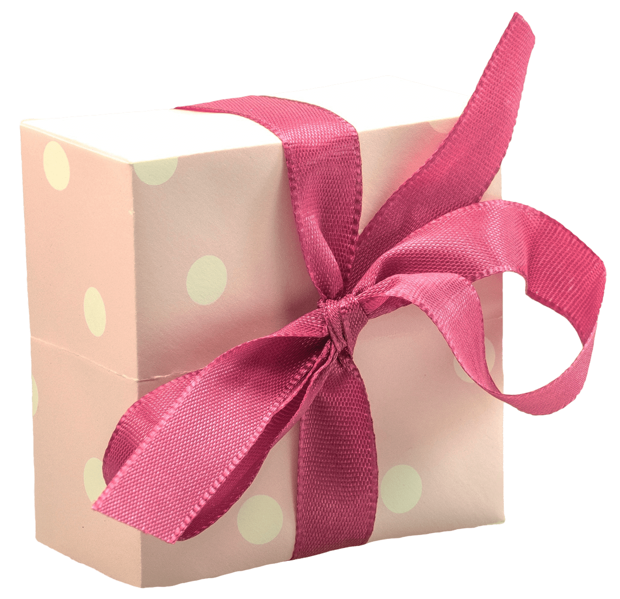 Gift tiny box with big bow clipart background