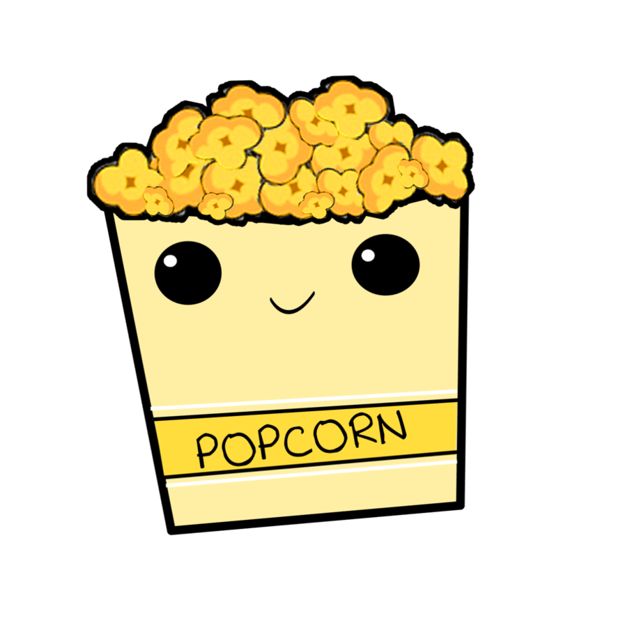 Breakfast popcorn clipart vector