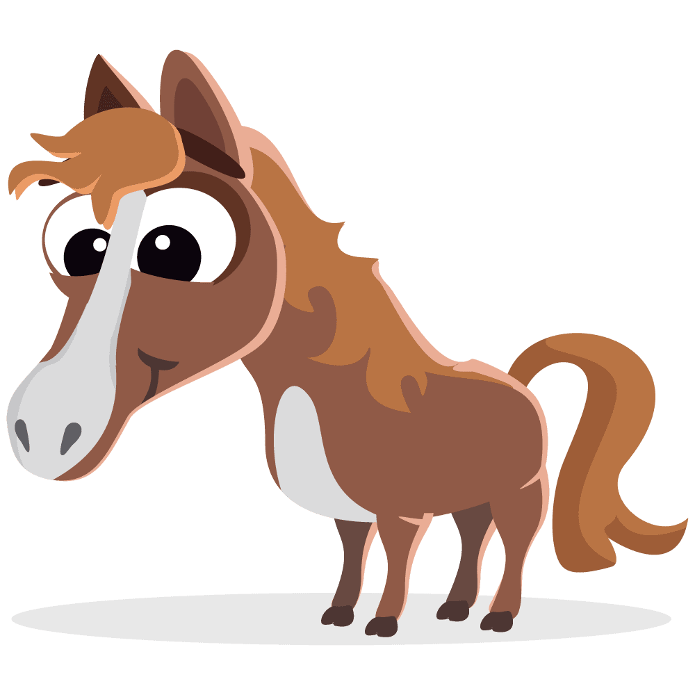 Horse page clipart image