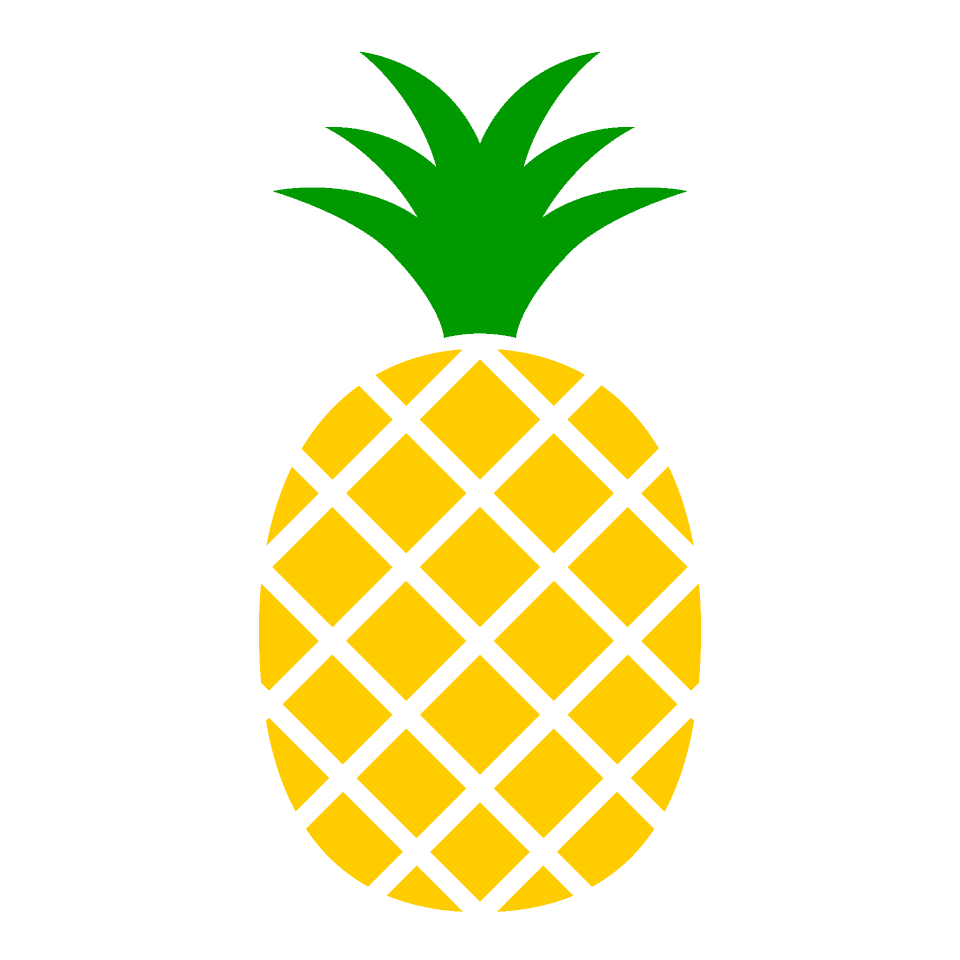 Flat pineapple clipart pictures illustoon