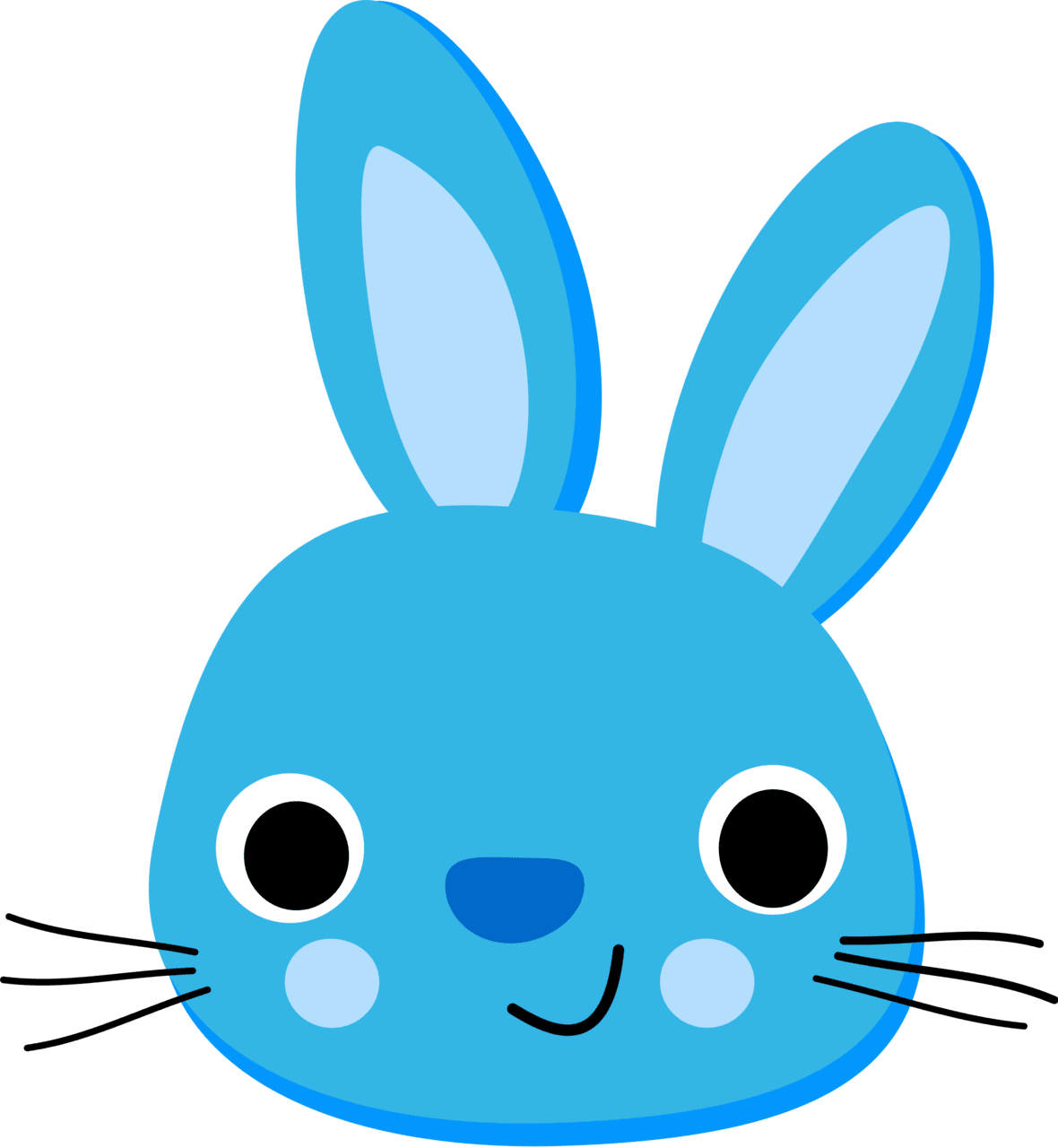 Easter bunny pin page clipart photo