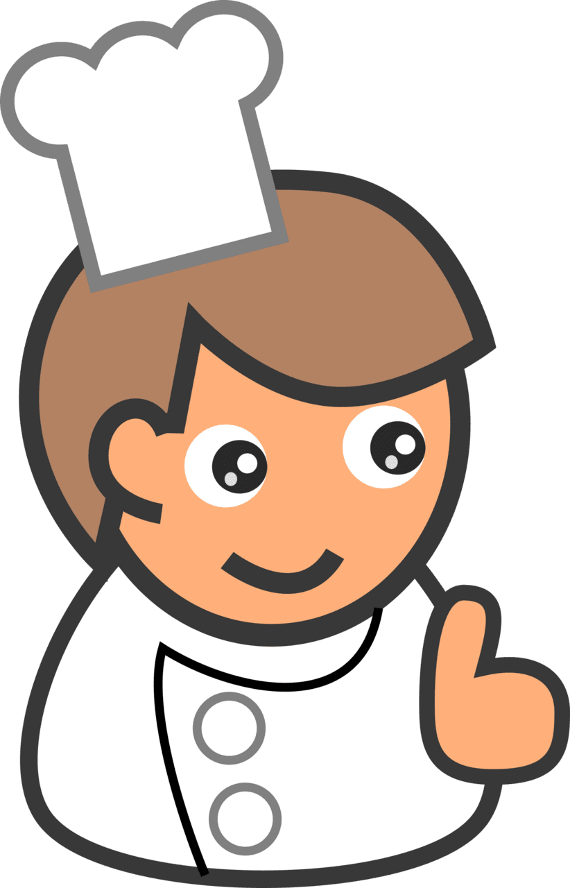 Cooking female chef clipart vector