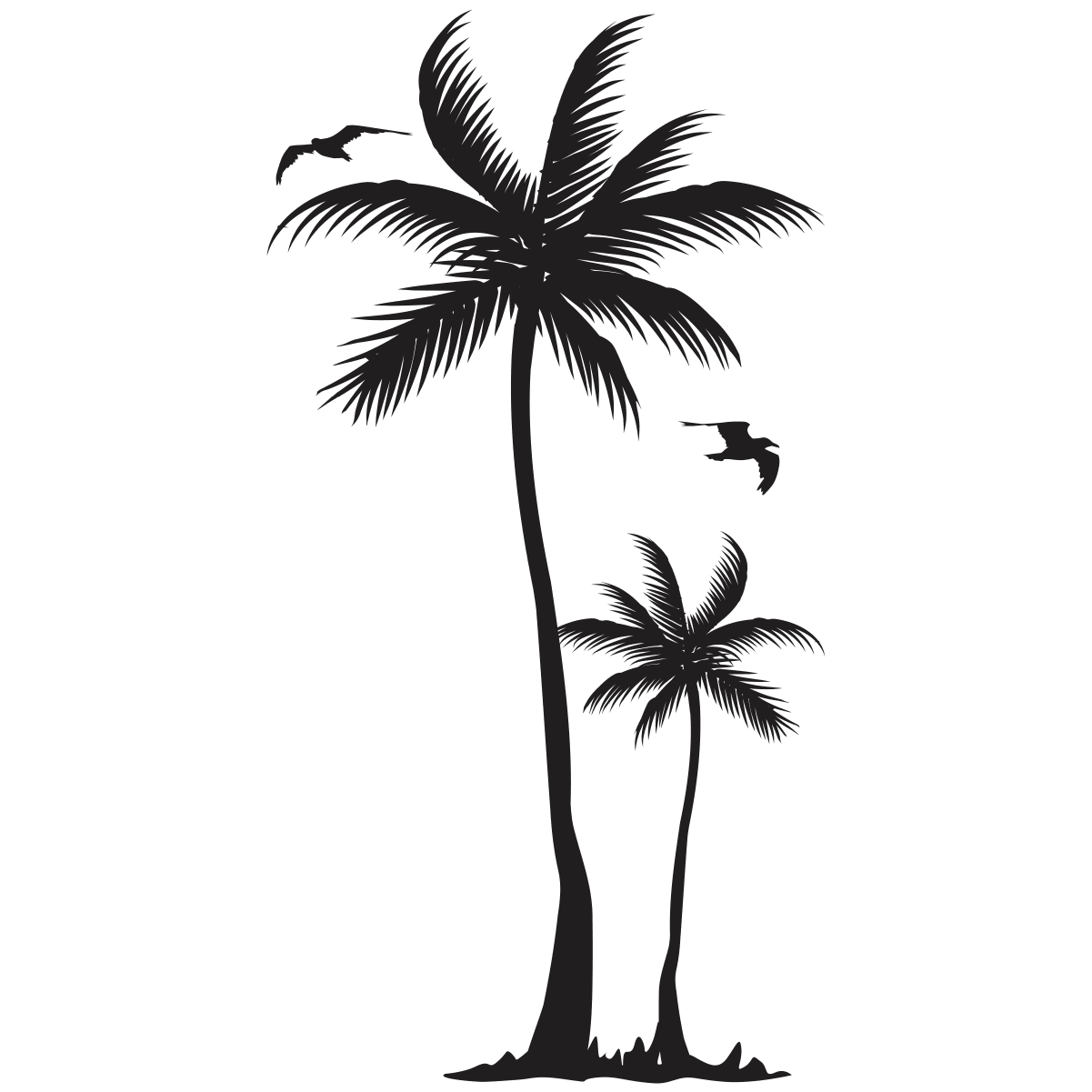 Coqueiros palm tree tattoo drawing clipart free