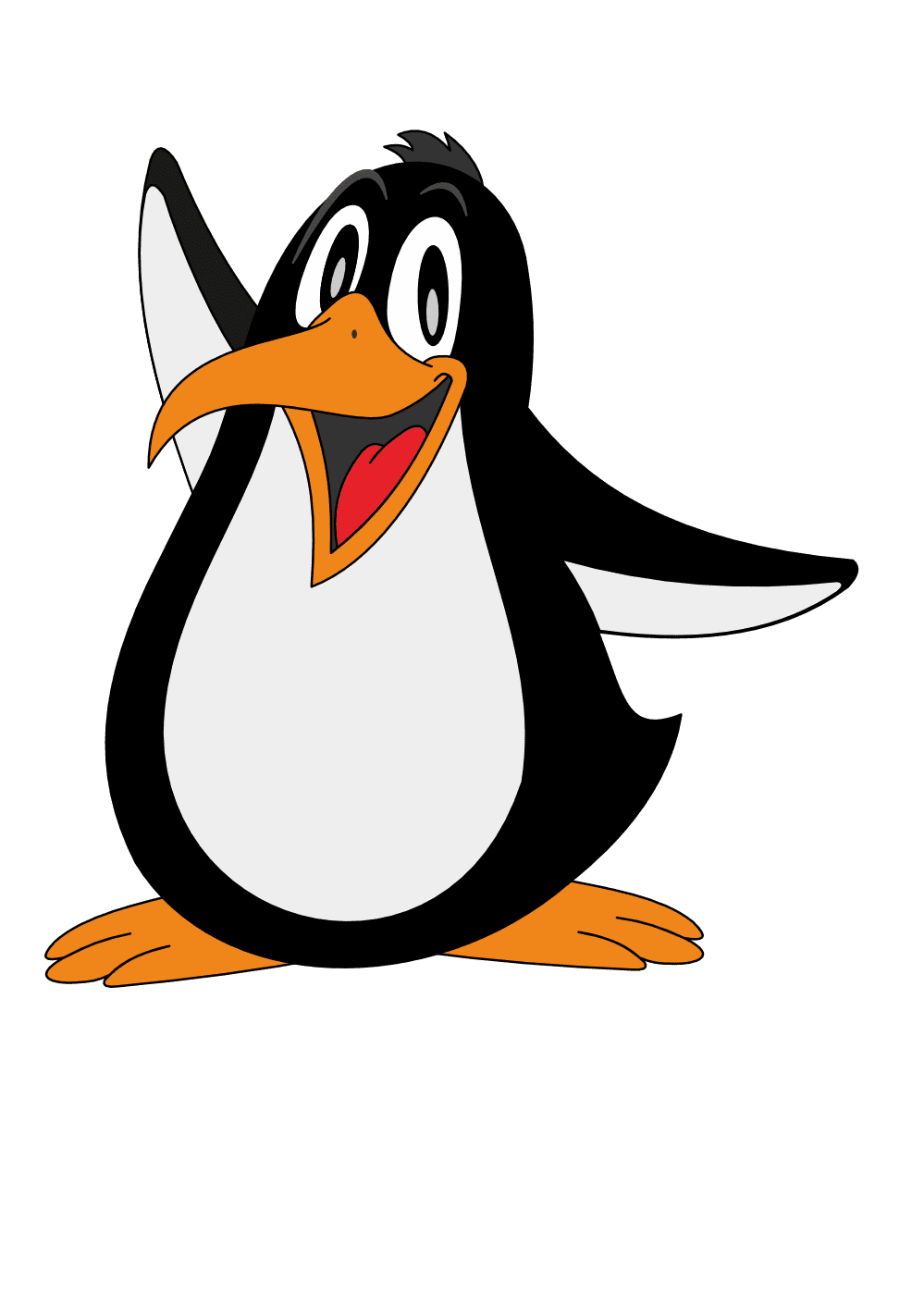 Penguin pin page clipart picture