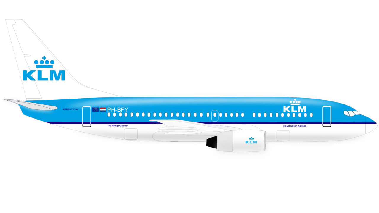 Blue plane image for clipart