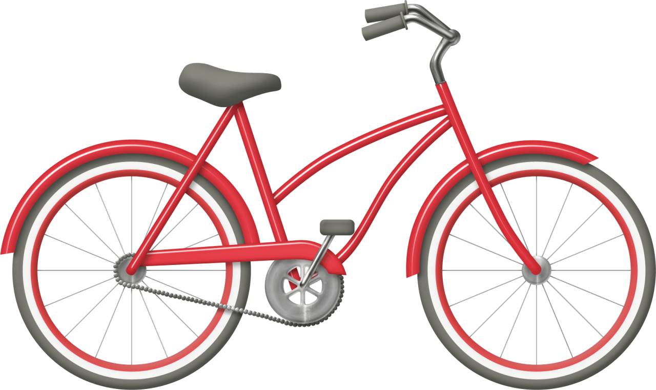 Bicycle sunny day clipart picture