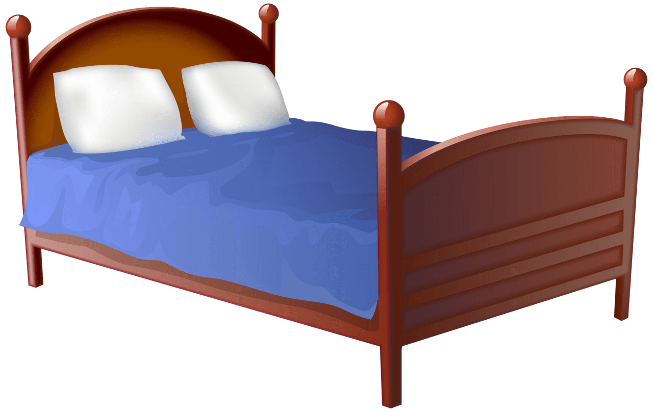 Child bed clipart vector