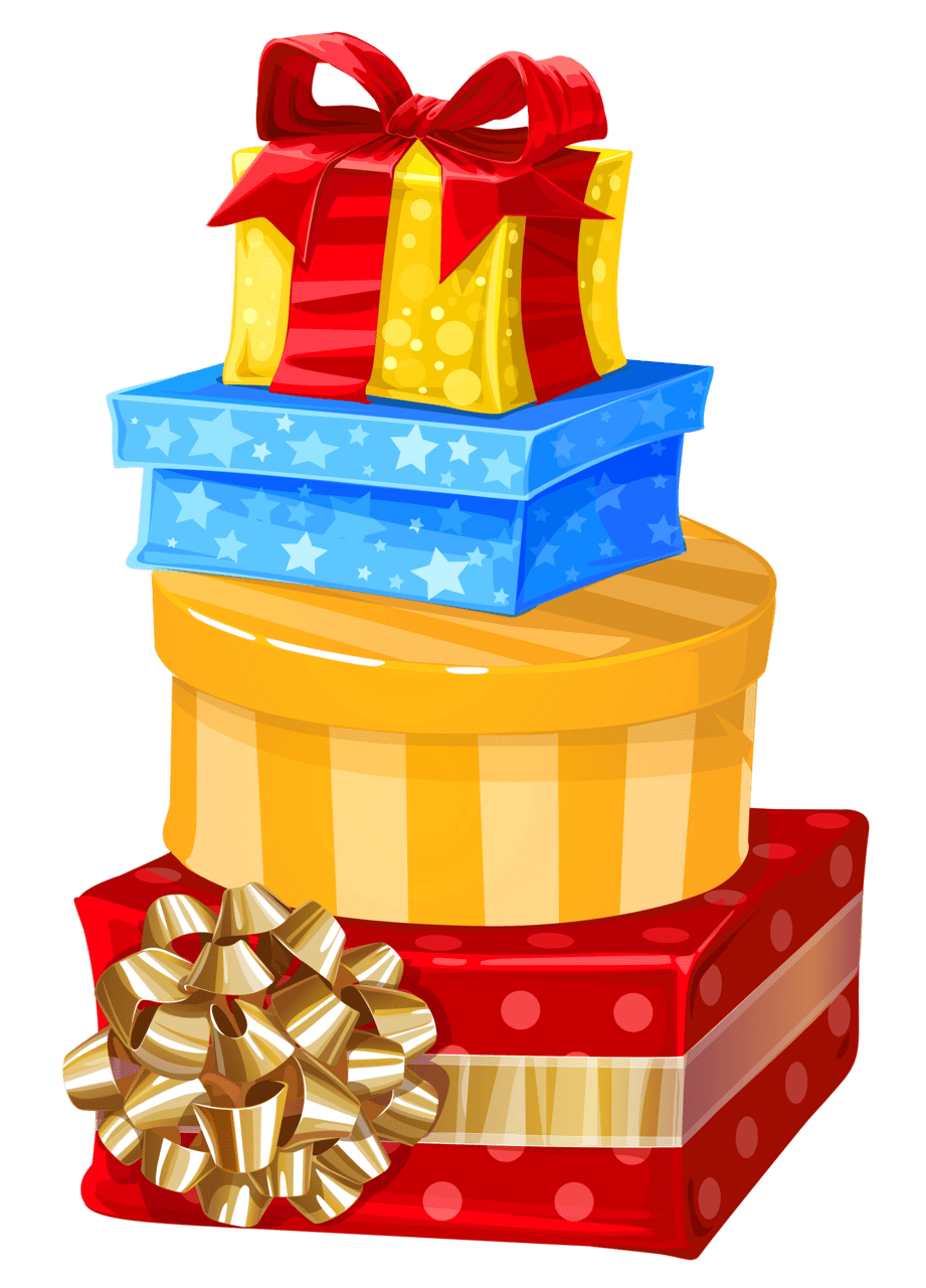 Gift boxes clipart free