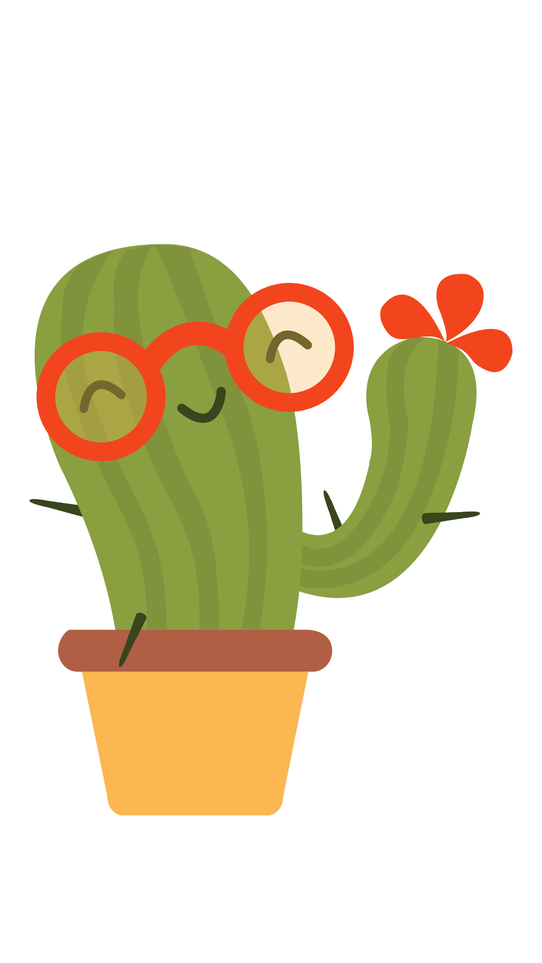 Cactus pin page clipart image