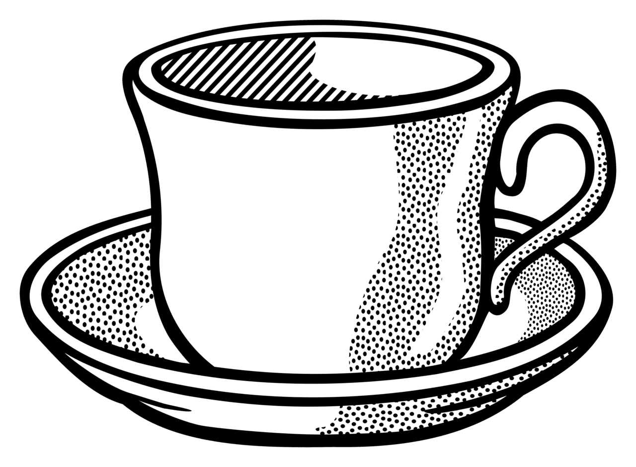 Coffee cup lineart by frankes line art openclipart clipart free