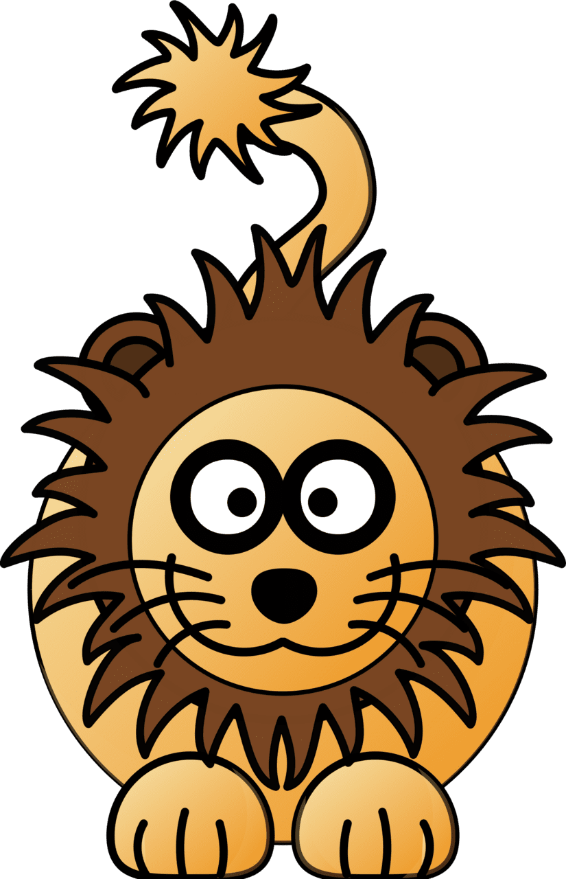 Lion pin page clipart free 2