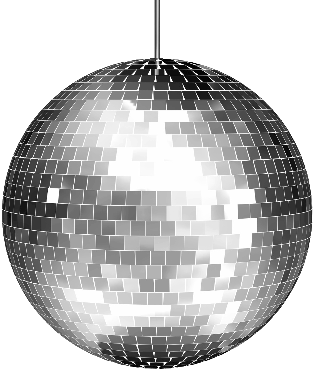 Disco ball pin page clipart vector