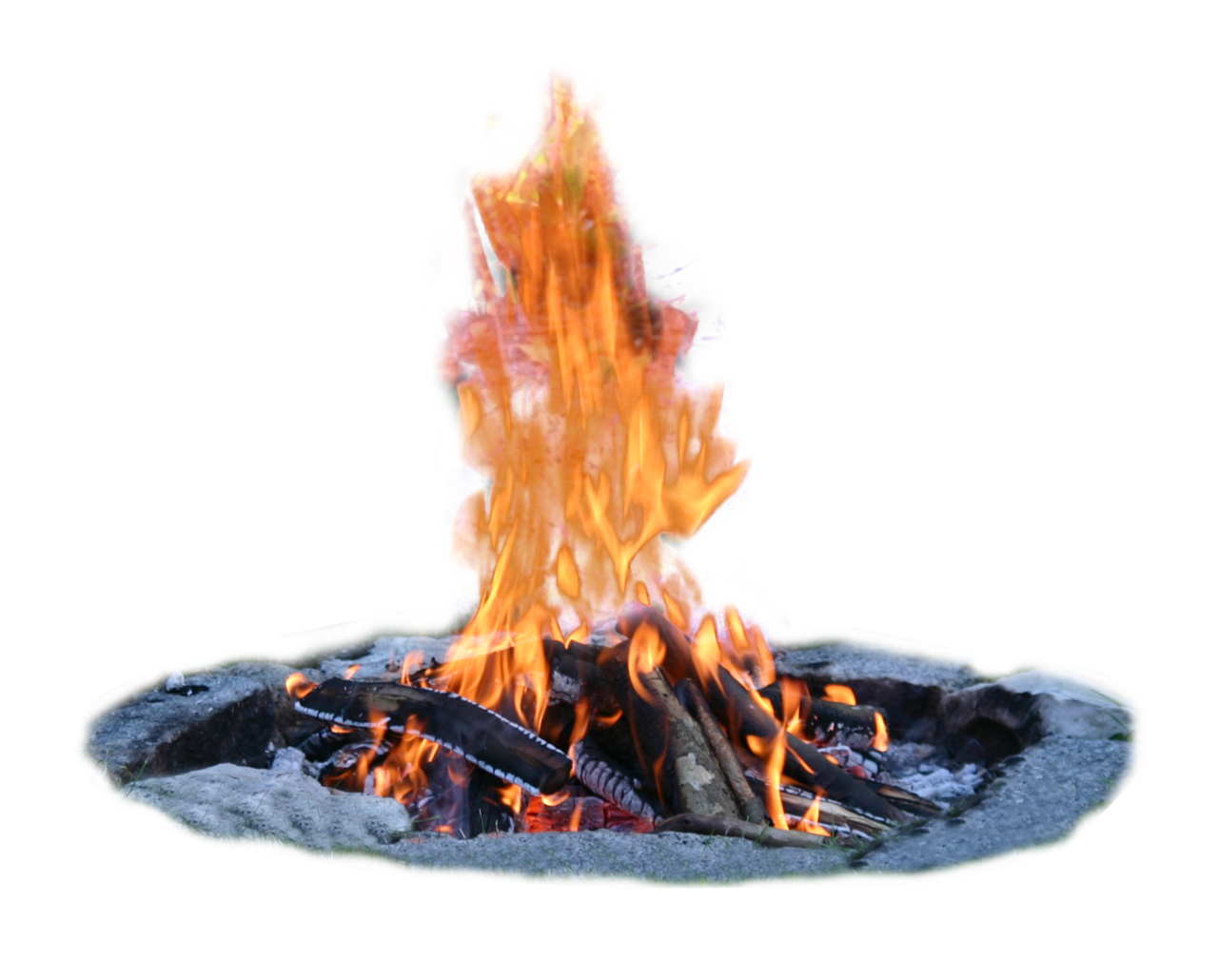 Flame campfire clipart picture