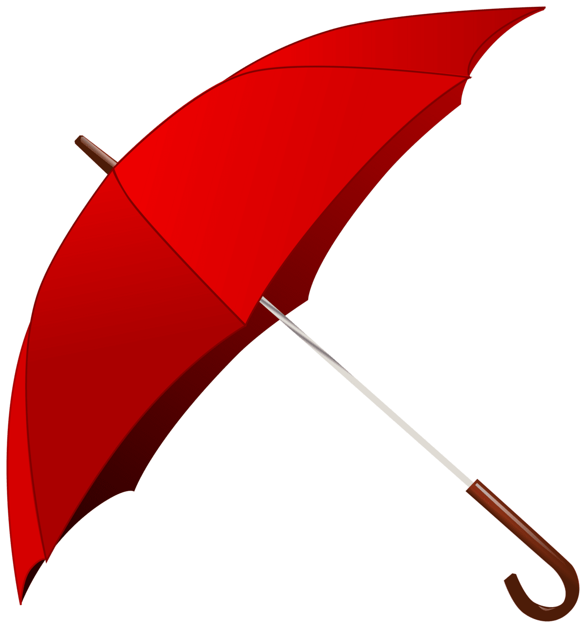 Red umbrella clipart image