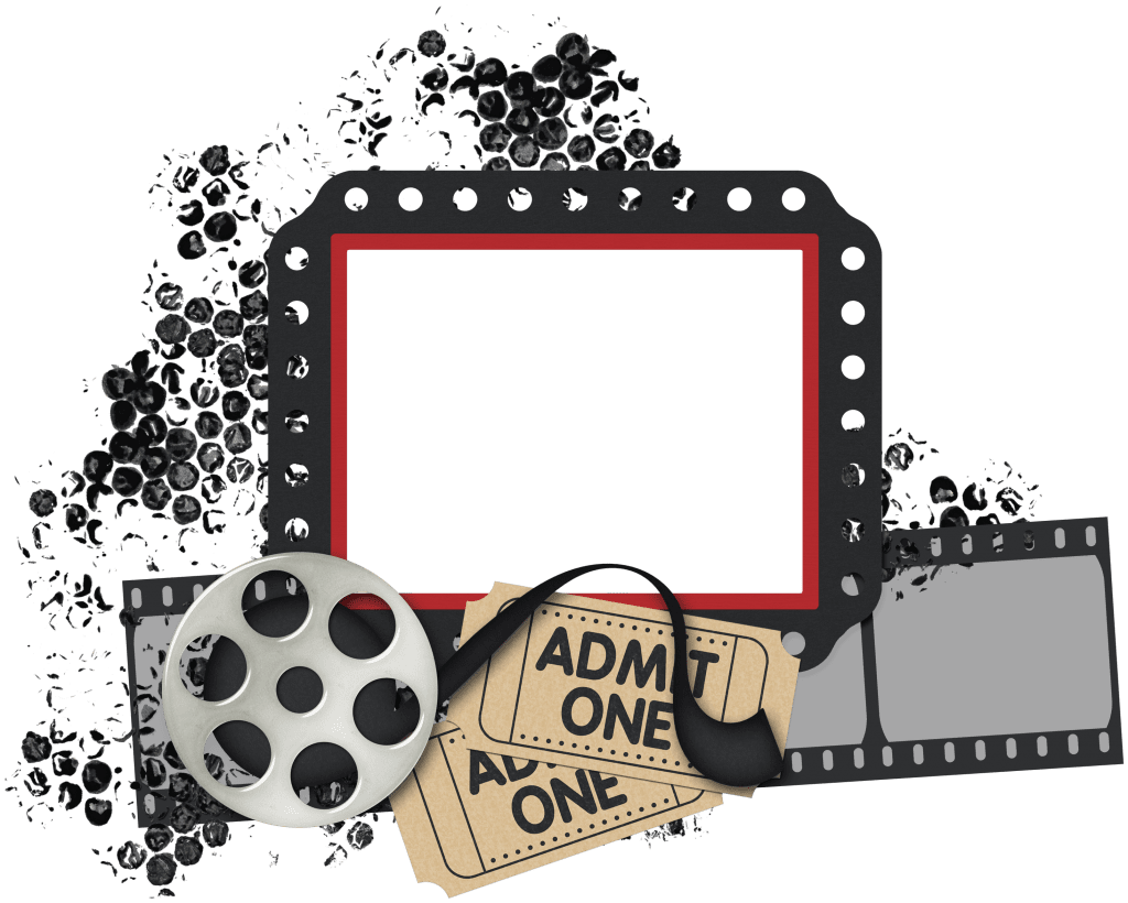 Movie film digital scrapbook bies found sat jan page clipart photo