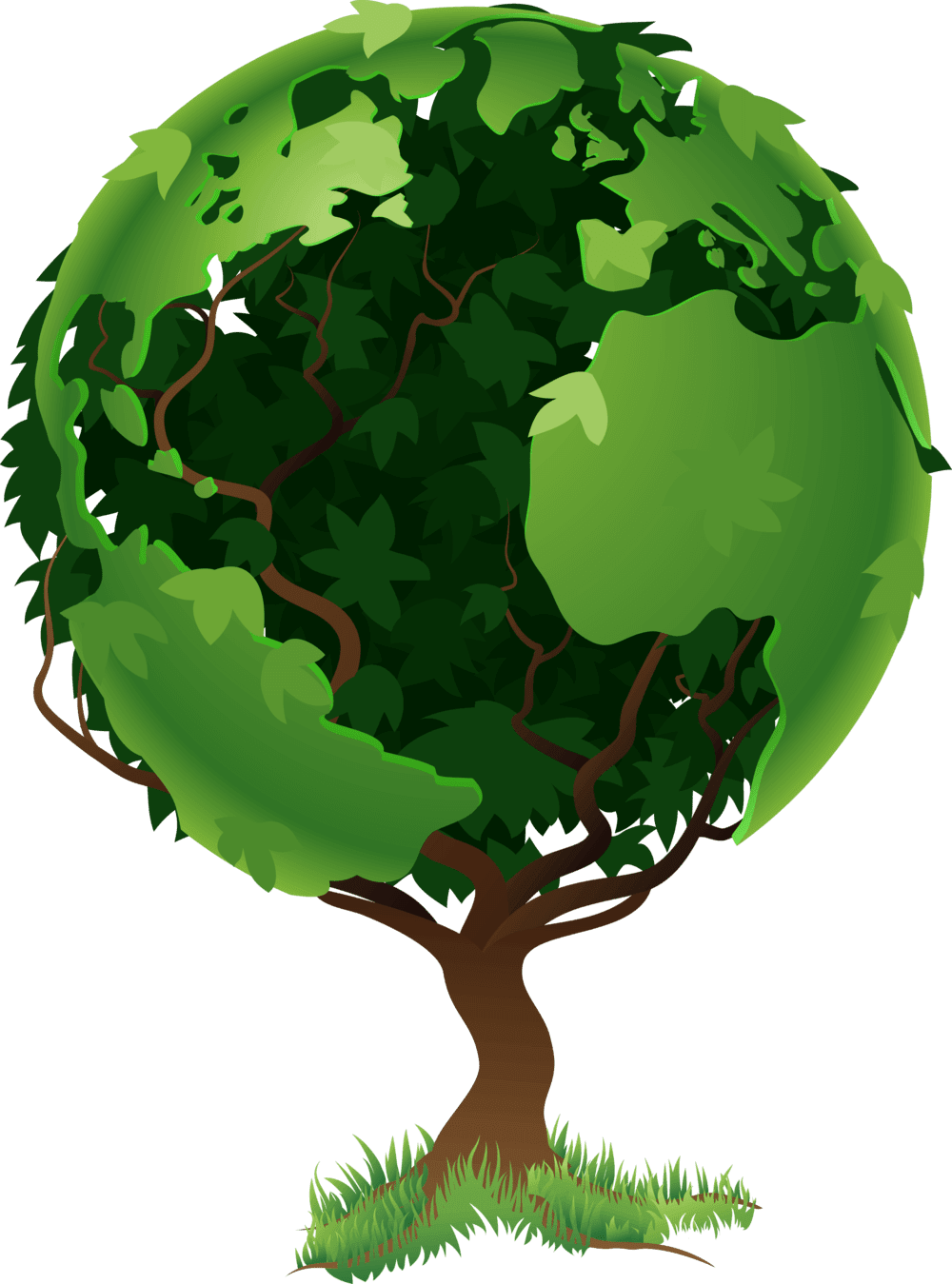 Globe world environment day clipart picture